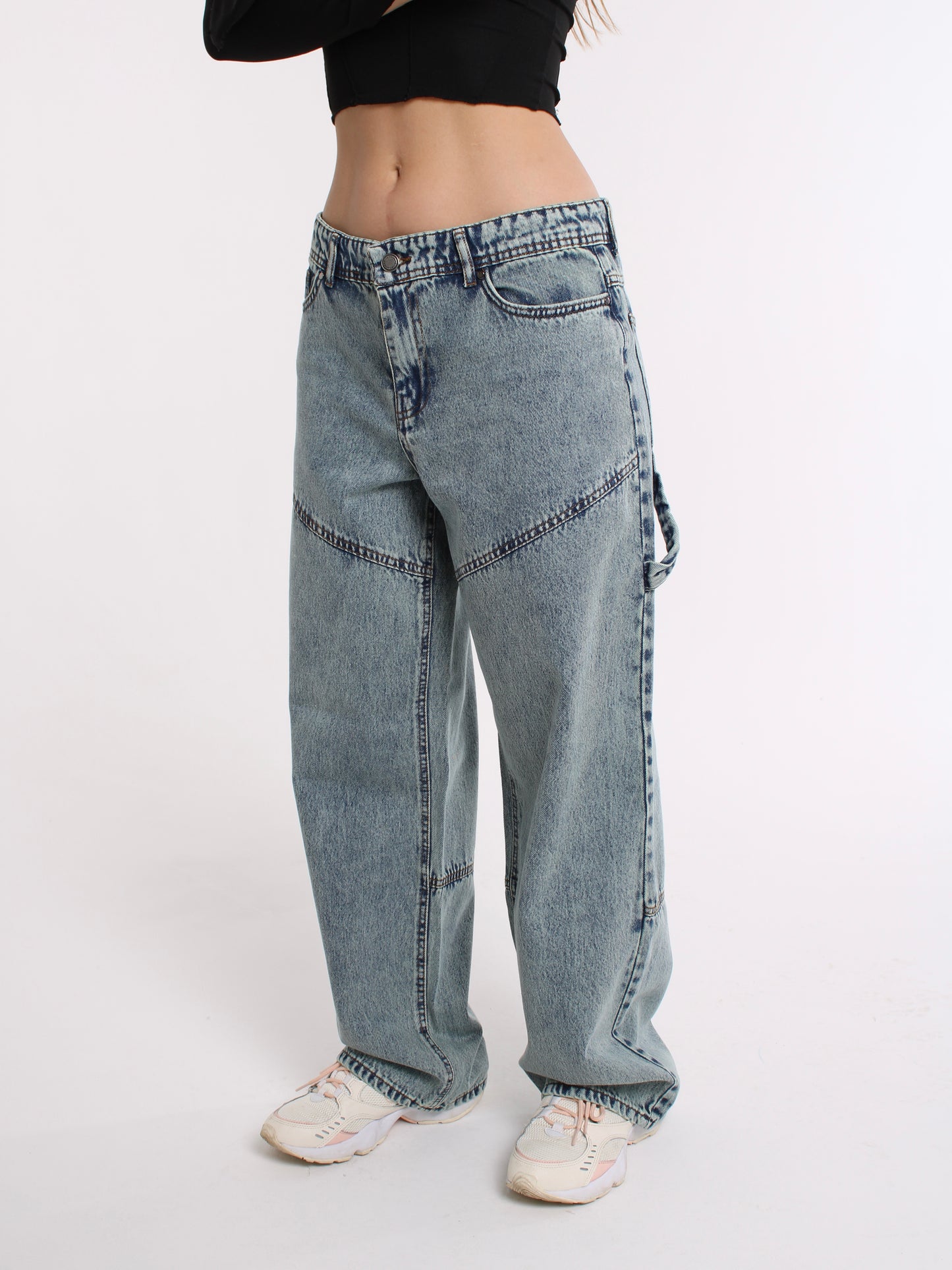 Green Cast Dasha Baggy Mid Waist jeans
