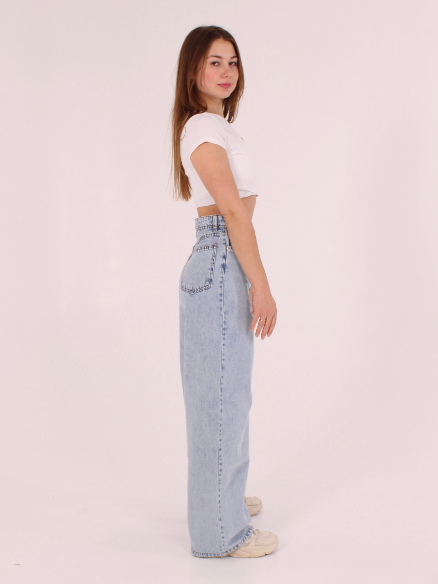 Ocean Blue Masha Wide Leg Jeans