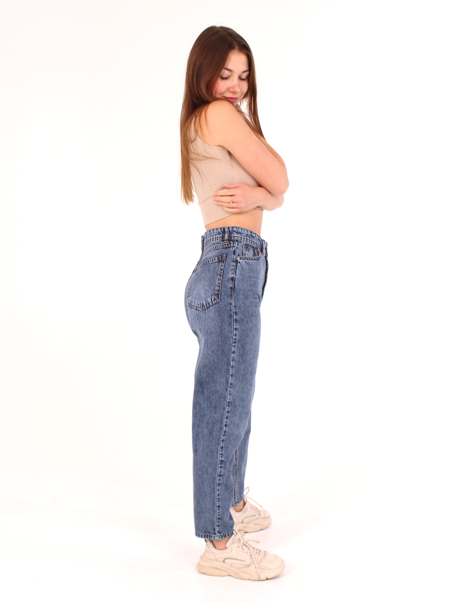 Dark Blue Polina Mom Jeans