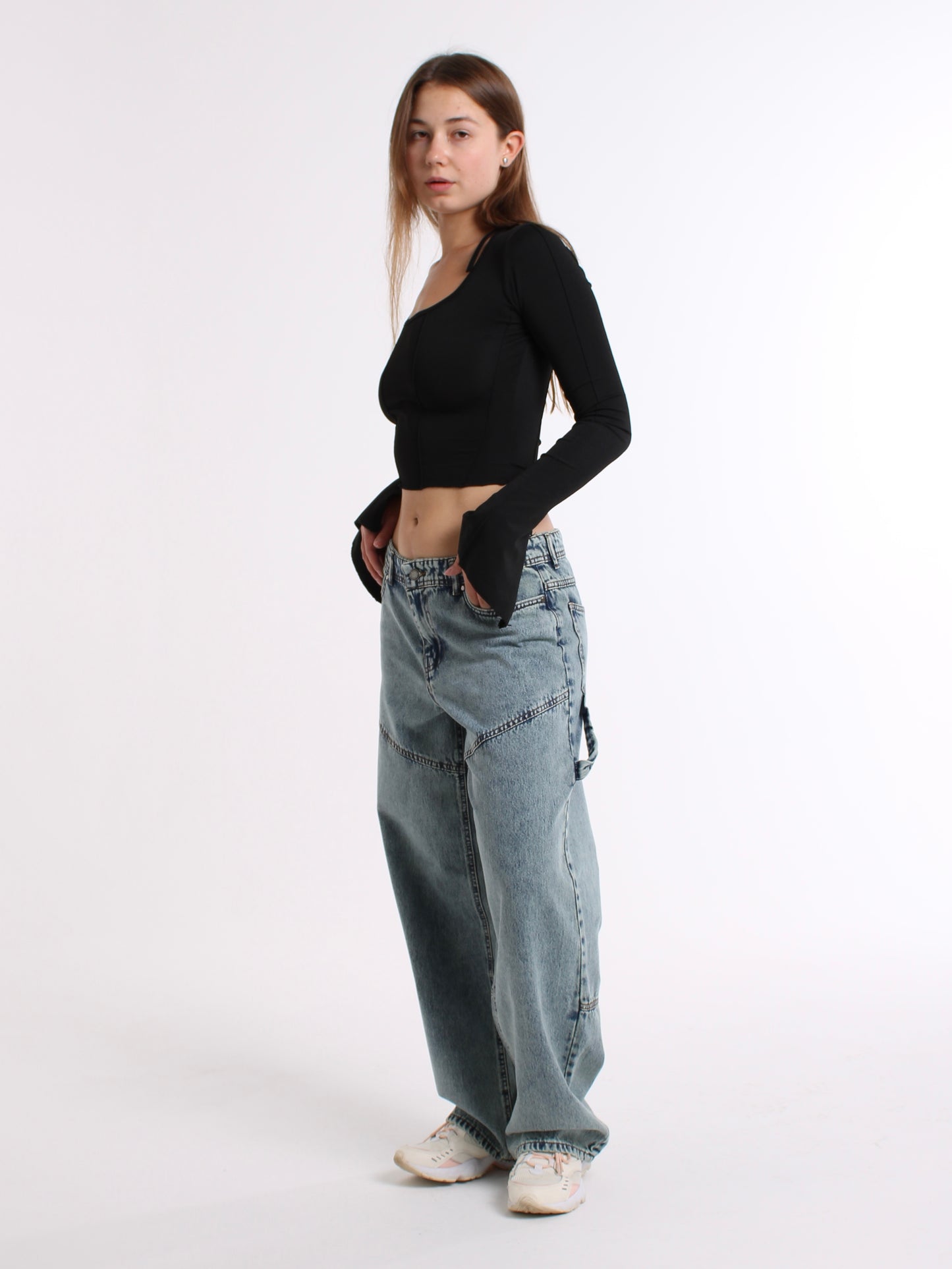 Green Cast Dasha Baggy Mid Waist jeans
