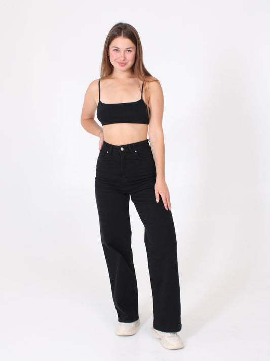 Black Masha 90’s Wide Leg Jeans