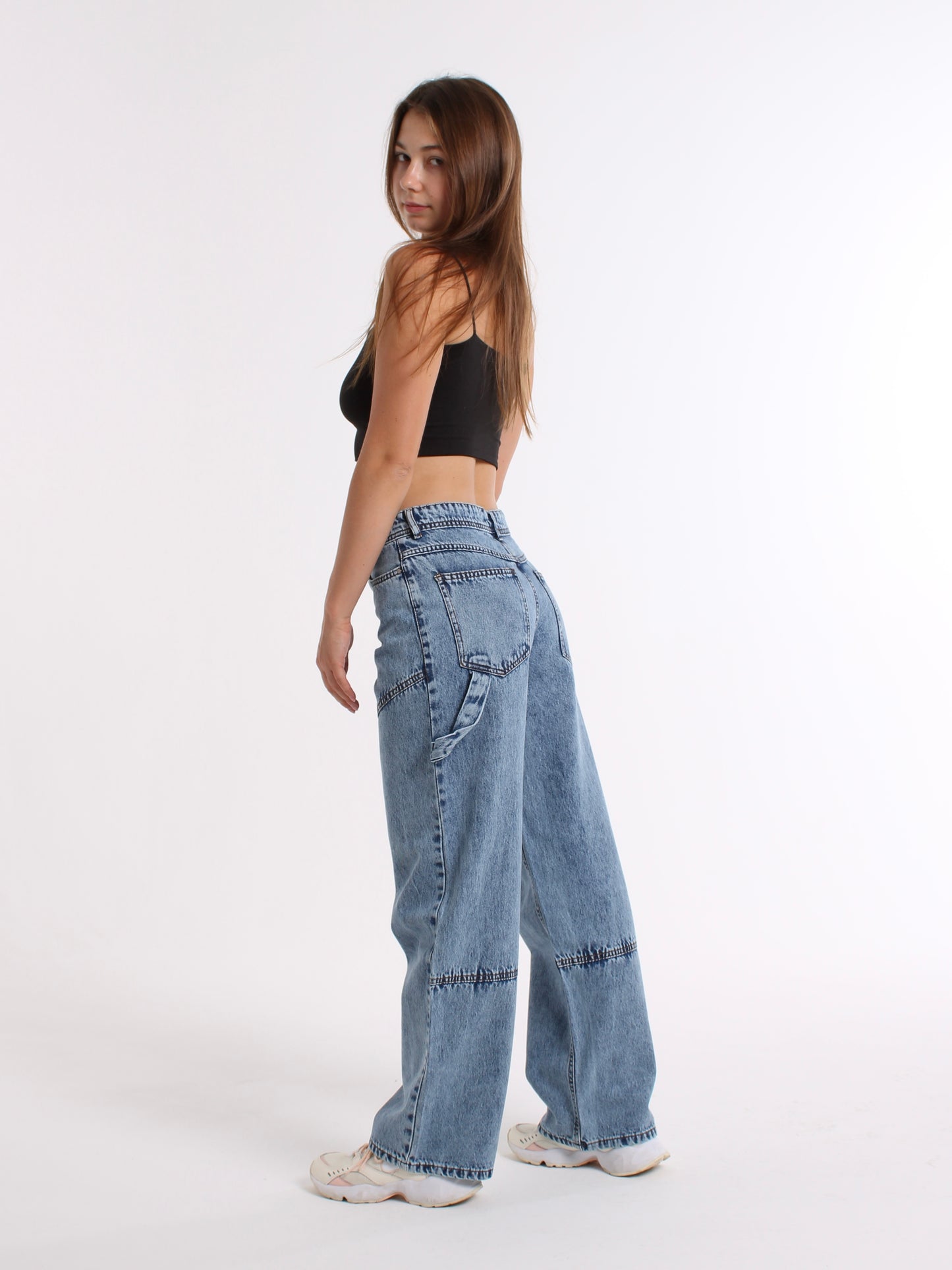 Mid Blue Dasha Baggy Mid Waist jeans