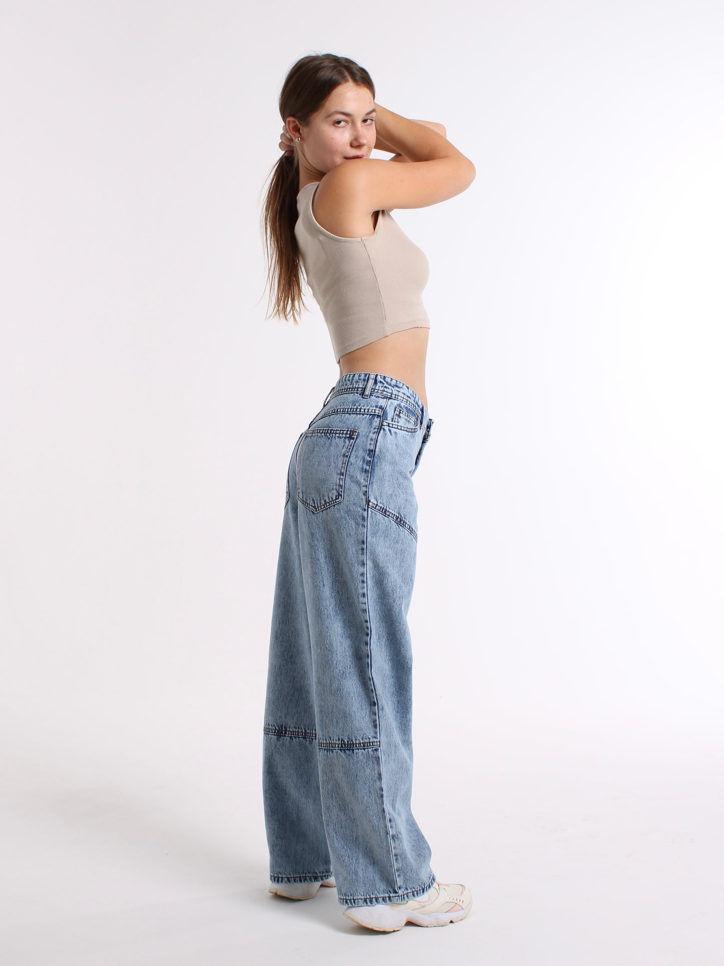 Ocean Blue Dasha Baggy Mid Waist jeans