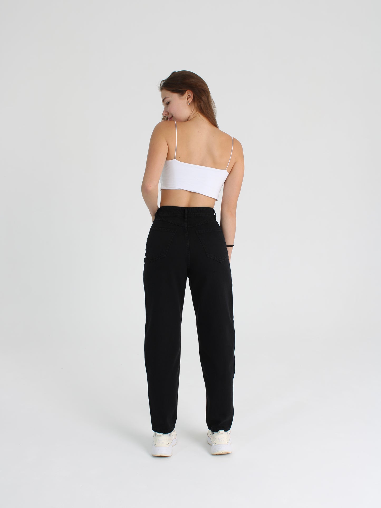 Black Polina Mom Jeans
