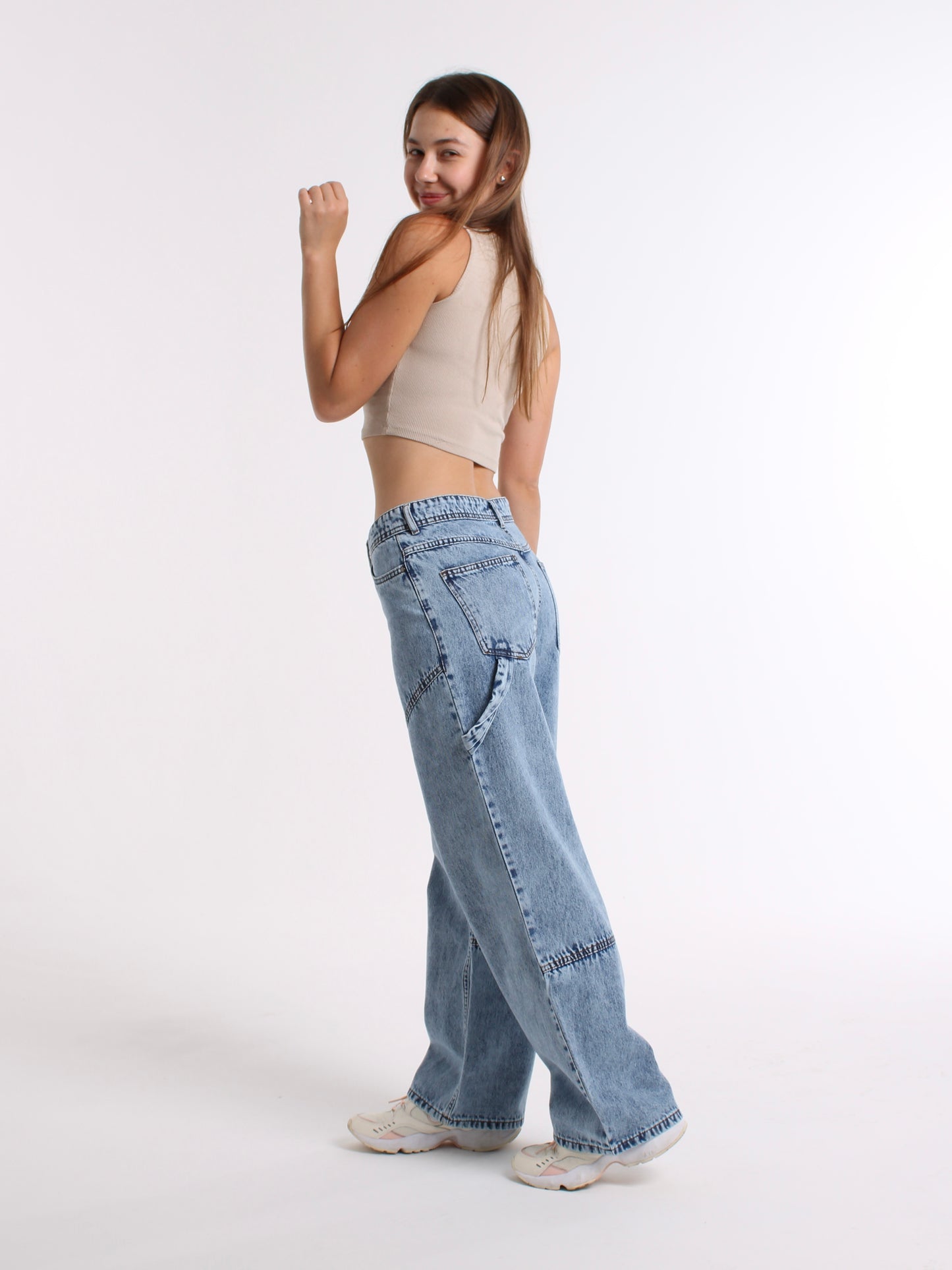 Ocean Blue Dasha Baggy Mid Waist jeans