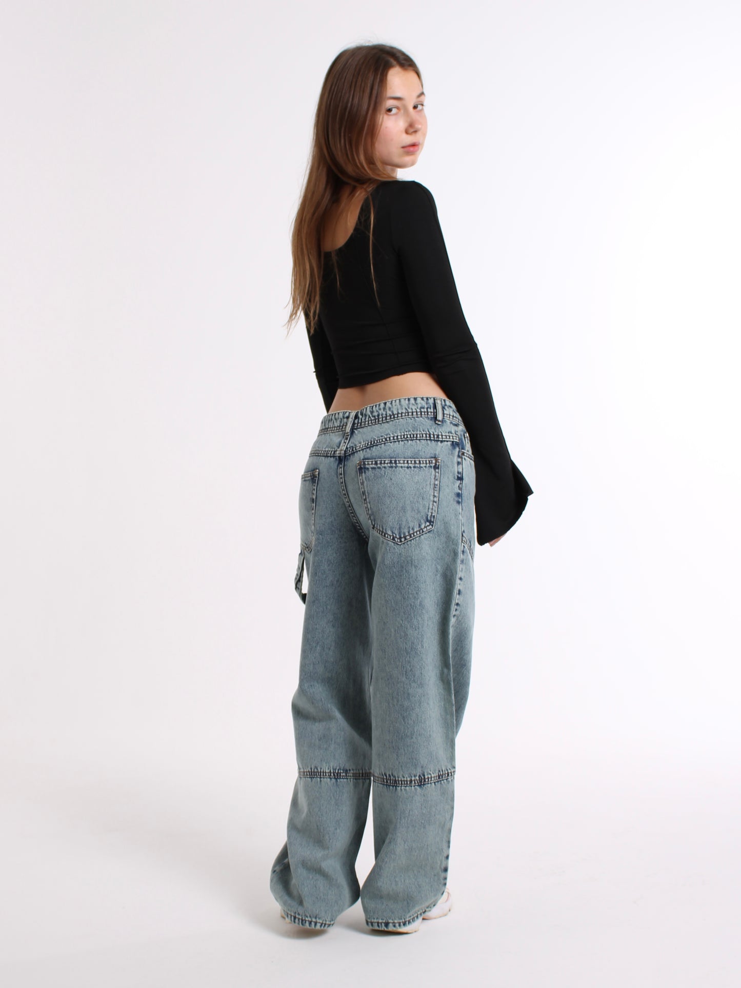 Green Cast Dasha Baggy Mid Waist jeans