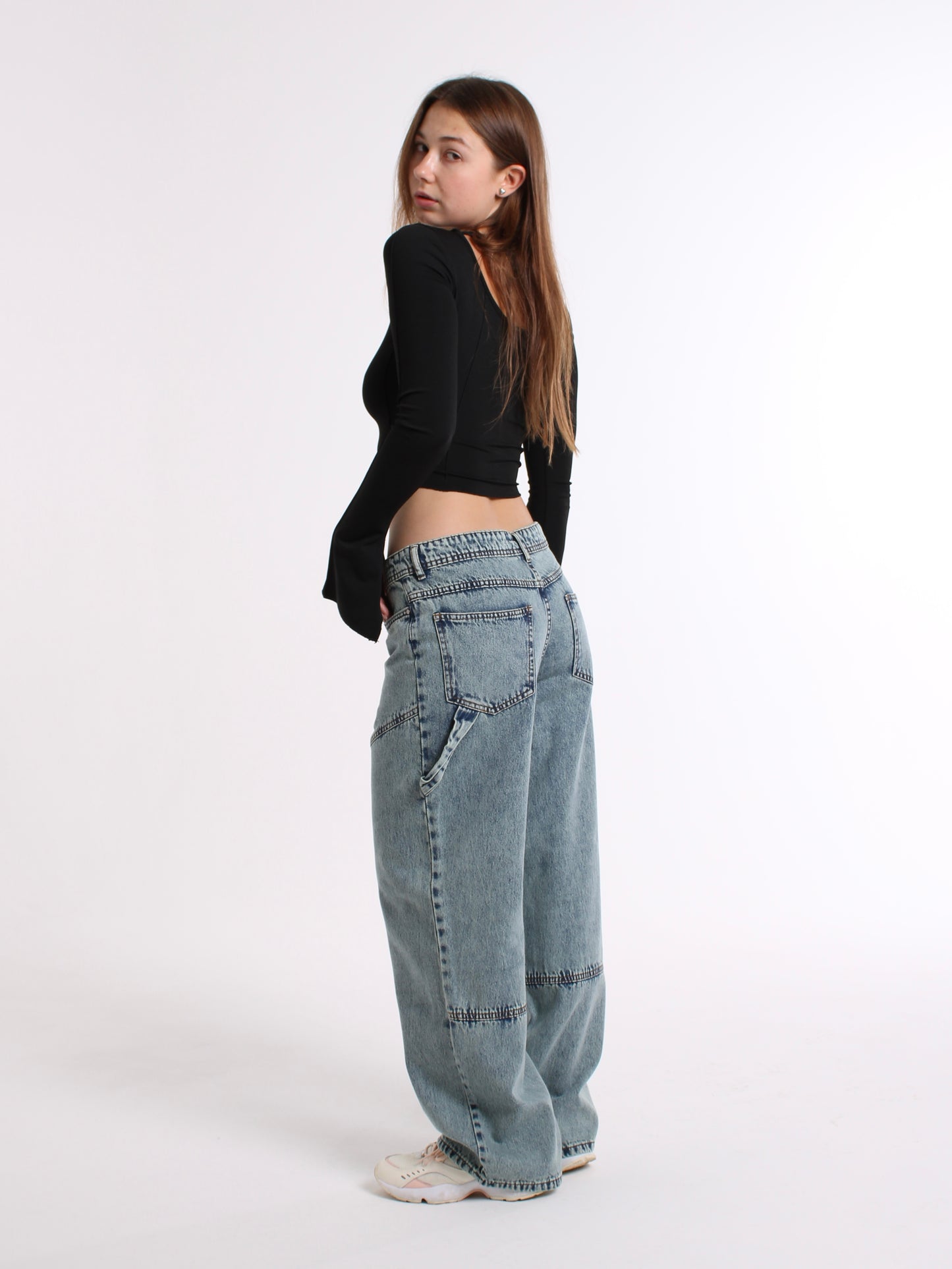 Green Cast Dasha Baggy Mid Waist jeans