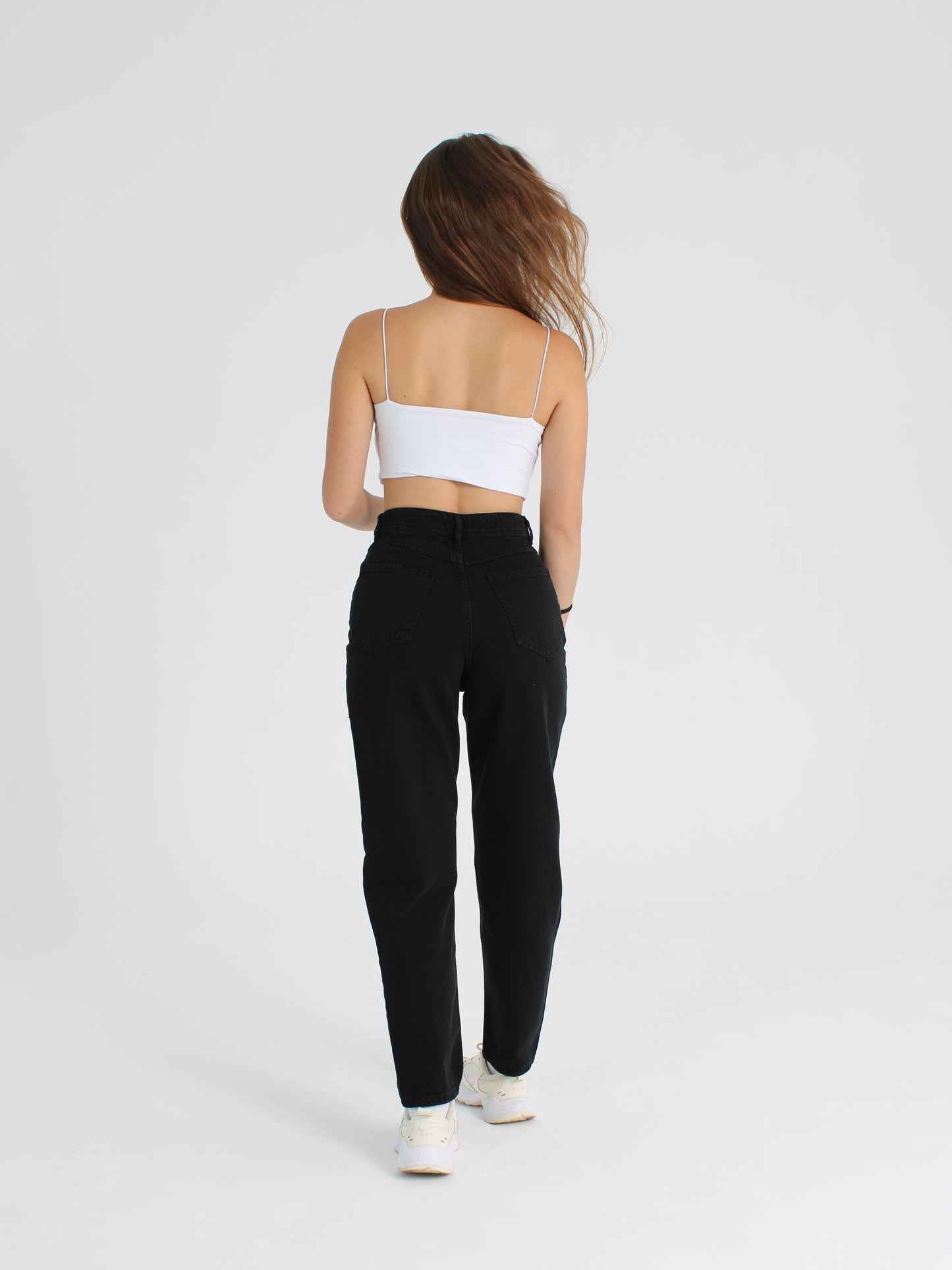 Black Polina Mom Jeans