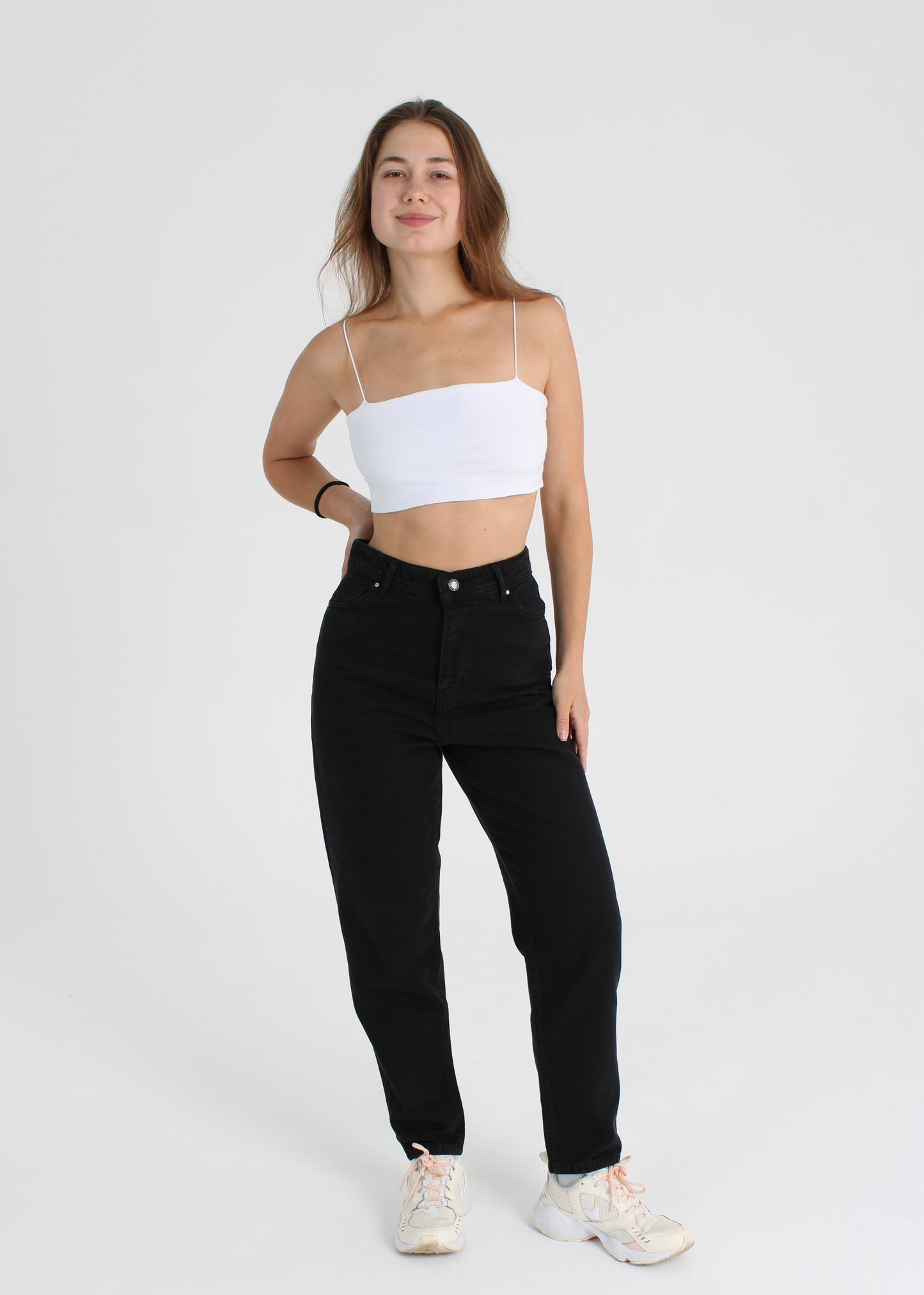 Black Polina Mom Jeans