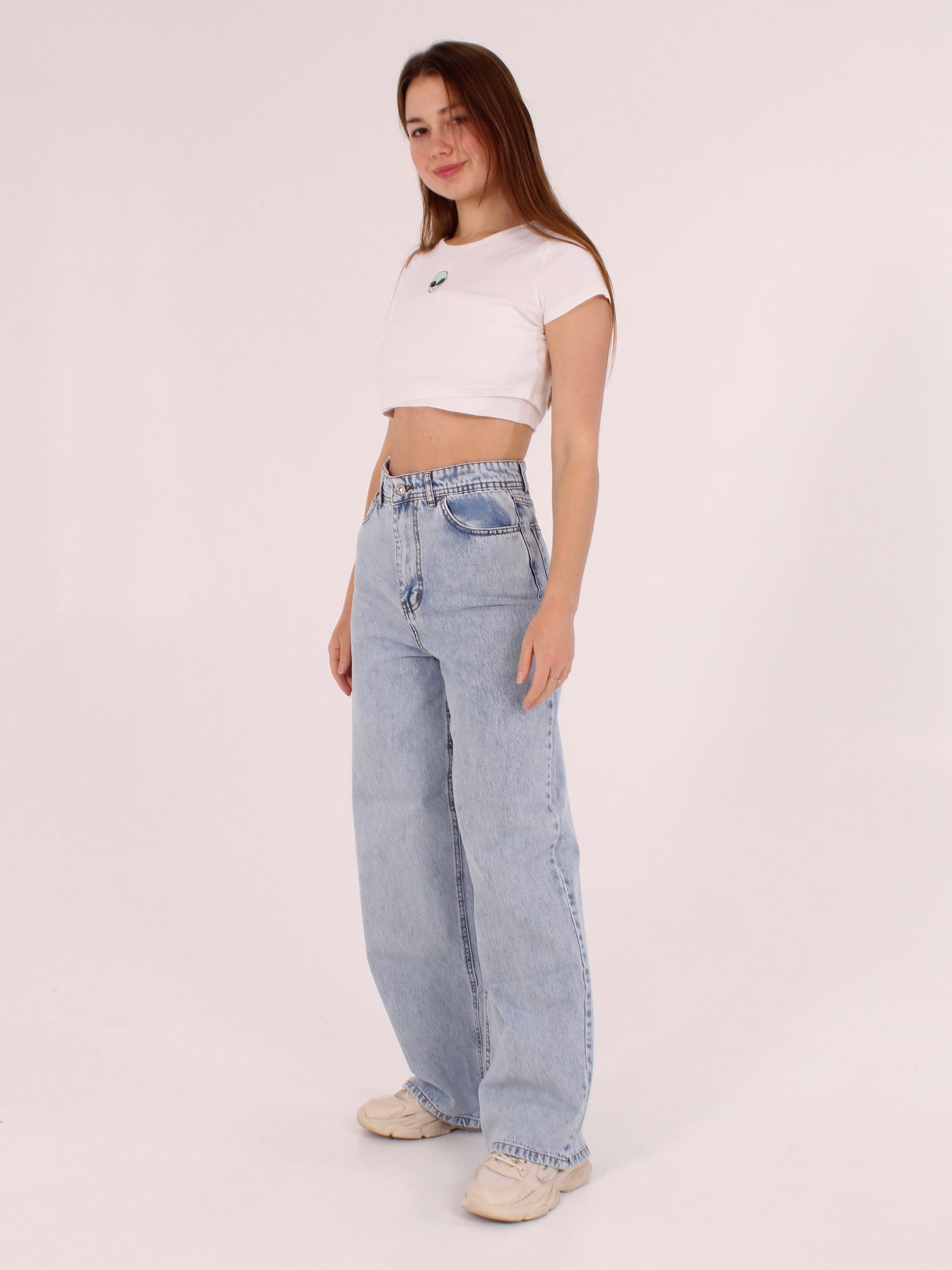 Ocean Blue Masha Wide Leg Jeans