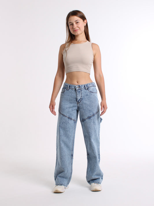 Ocean Blue Dasha Baggy Mid Waist jeans