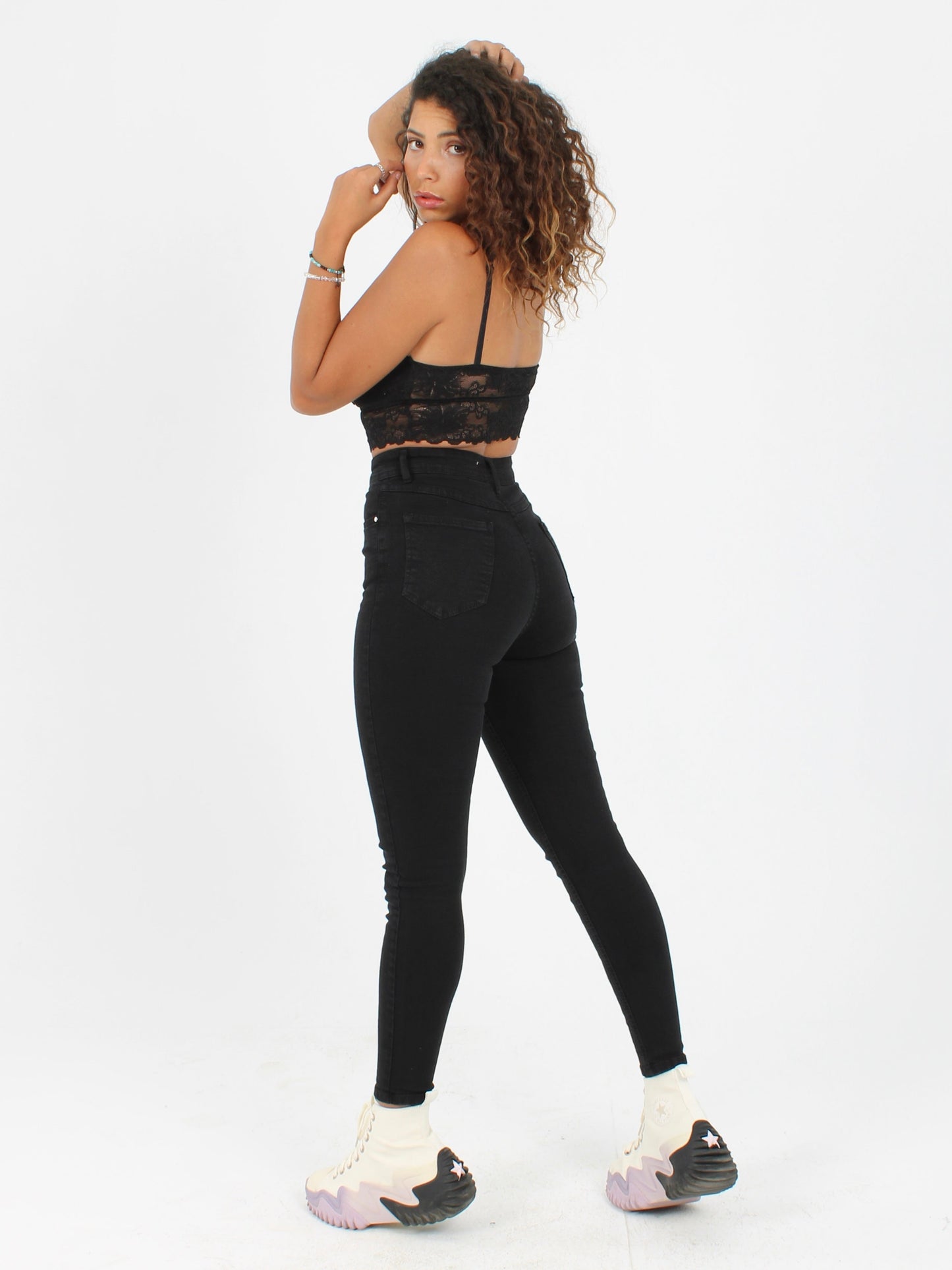Black Yulia Super Skinny Jeans