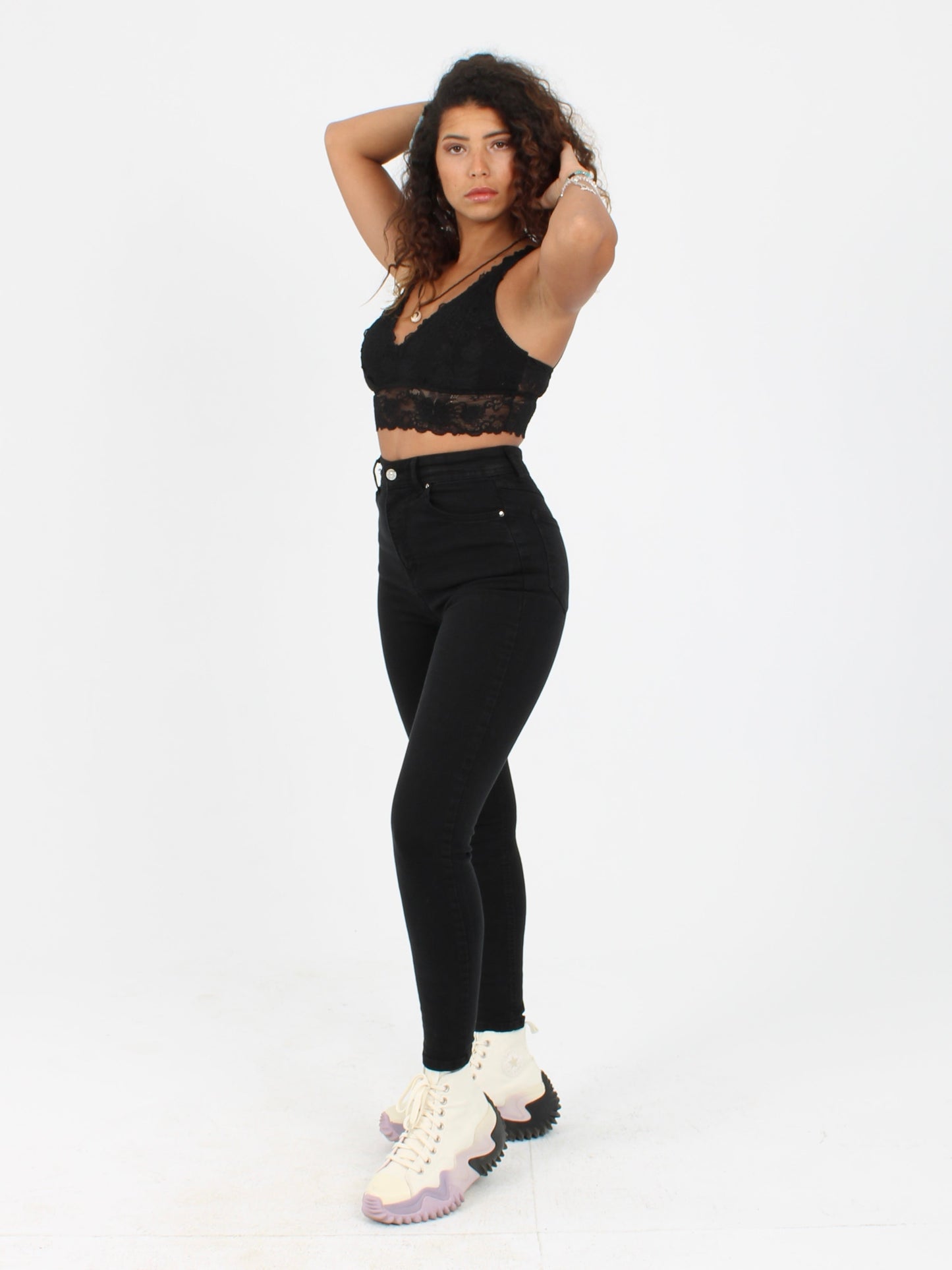 Black Yulia Super Skinny Jeans
