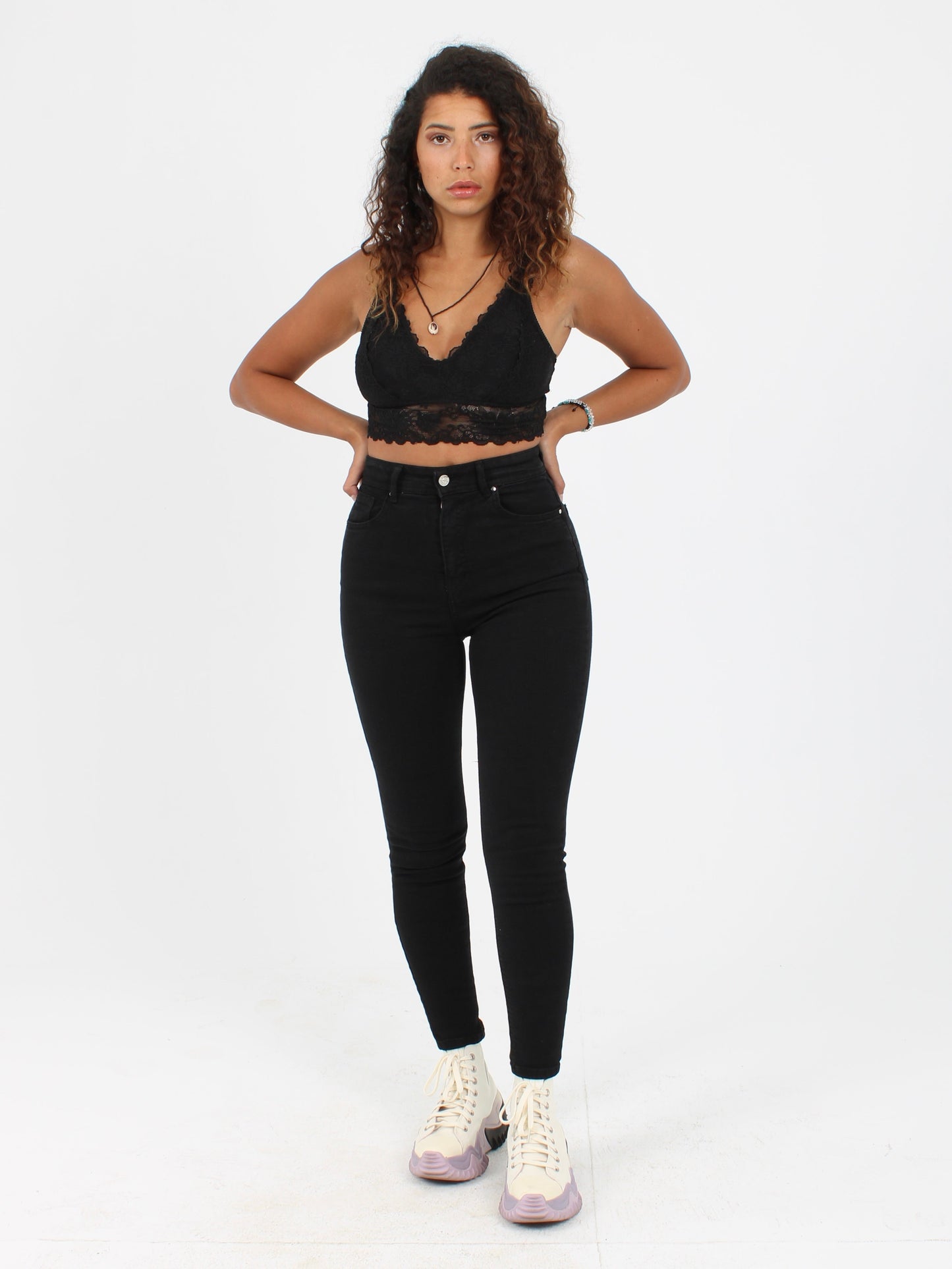 Black Yulia Super Skinny Jeans
