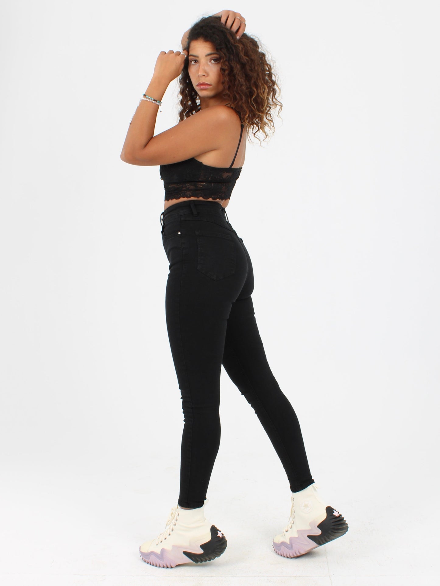 Black Yulia Super Skinny Jeans