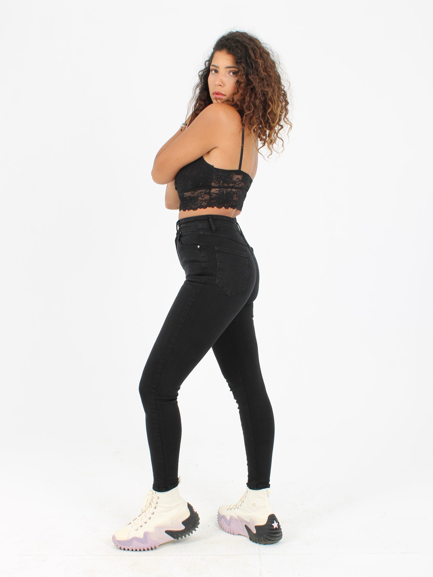 Black Yulia Super Skinny Jeans