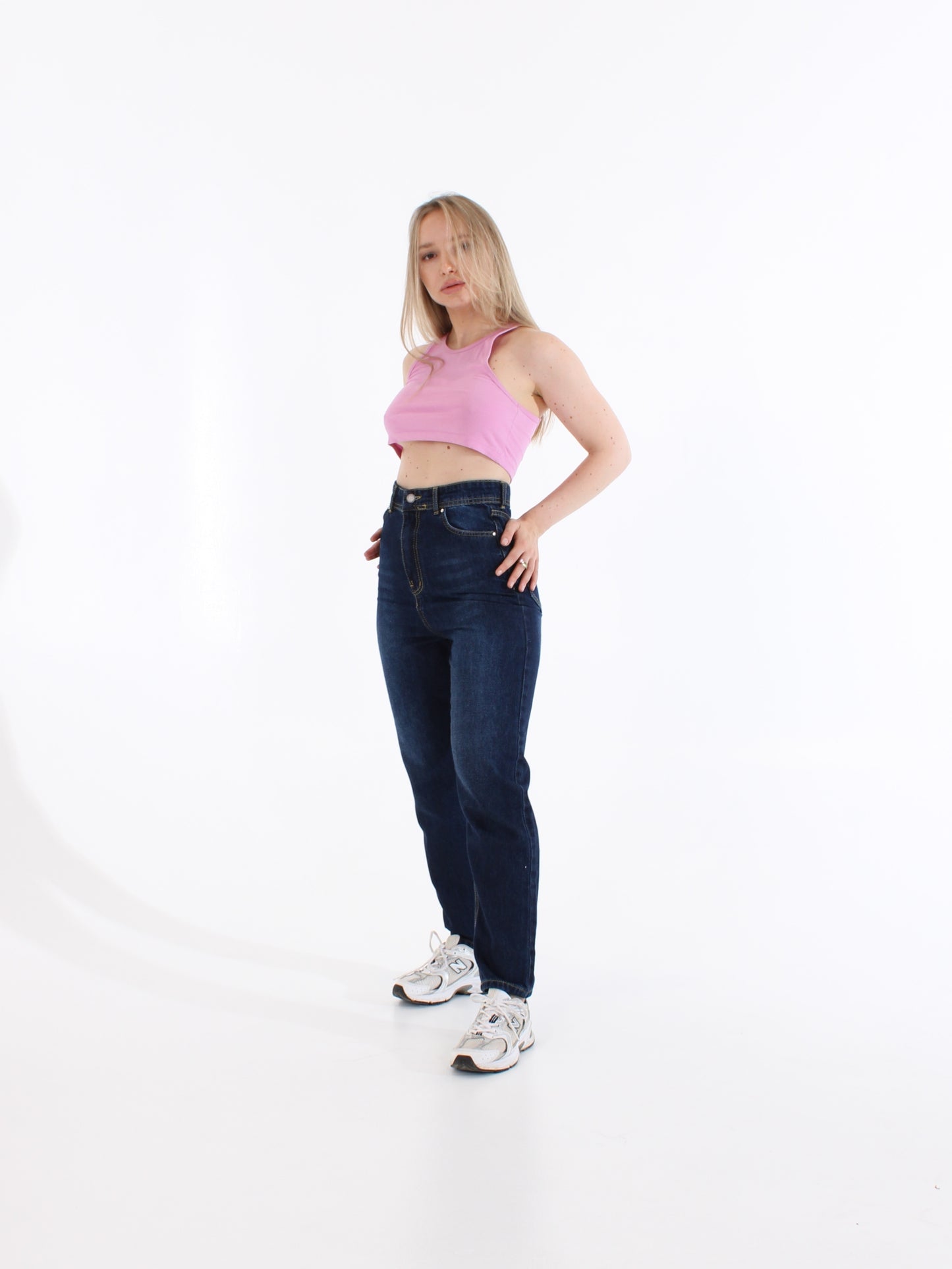 Blue Black Polina Mom Jeans
