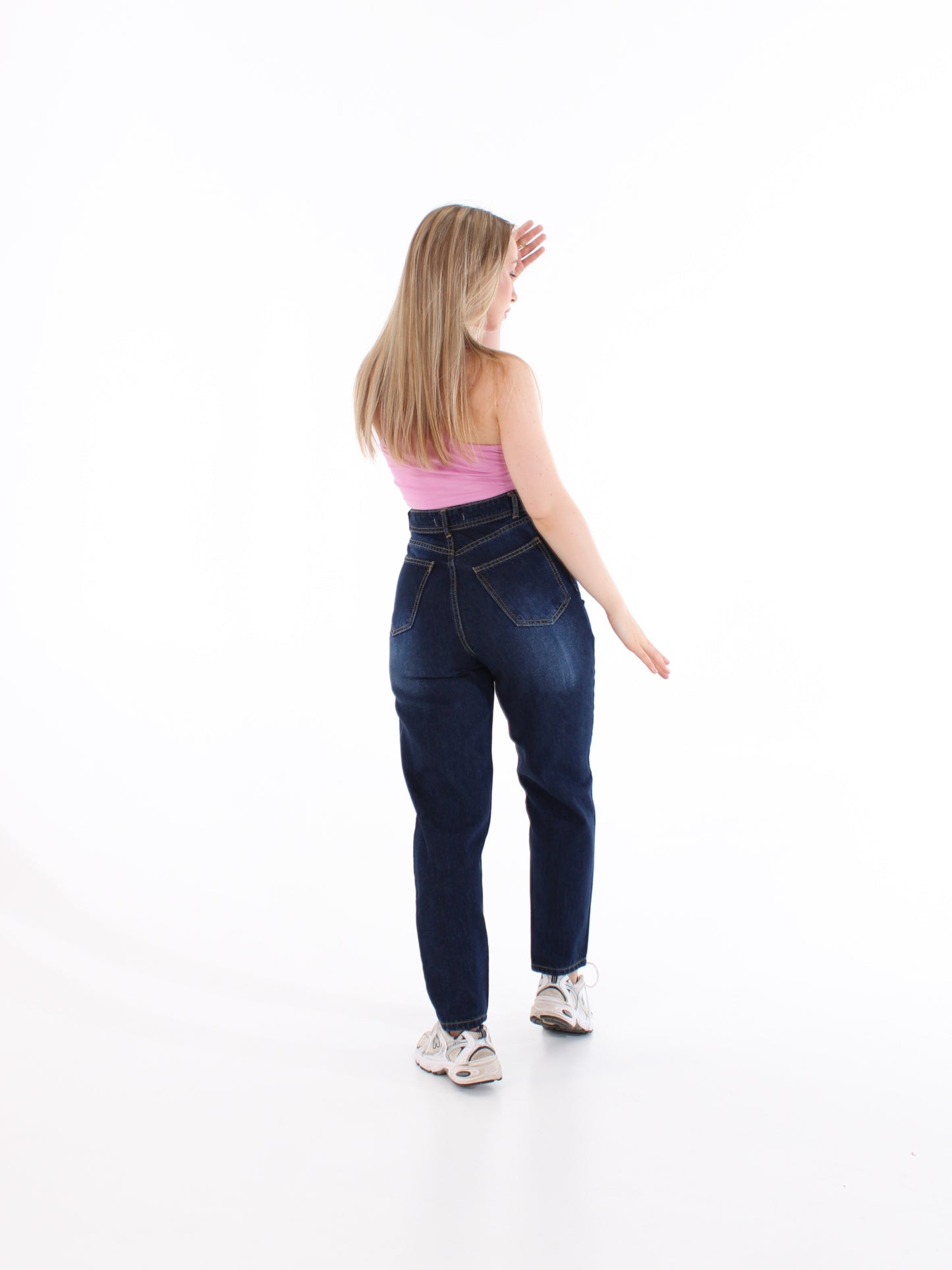Blue Black Polina Mom Jeans
